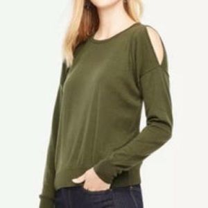 Merino Cold Shoulder Sweater